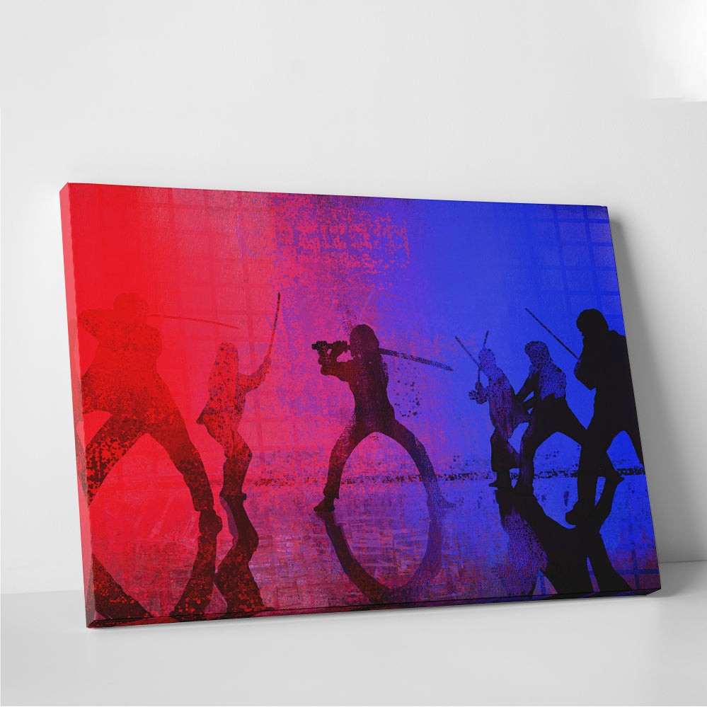 Samurai vs The Bride Wall Art