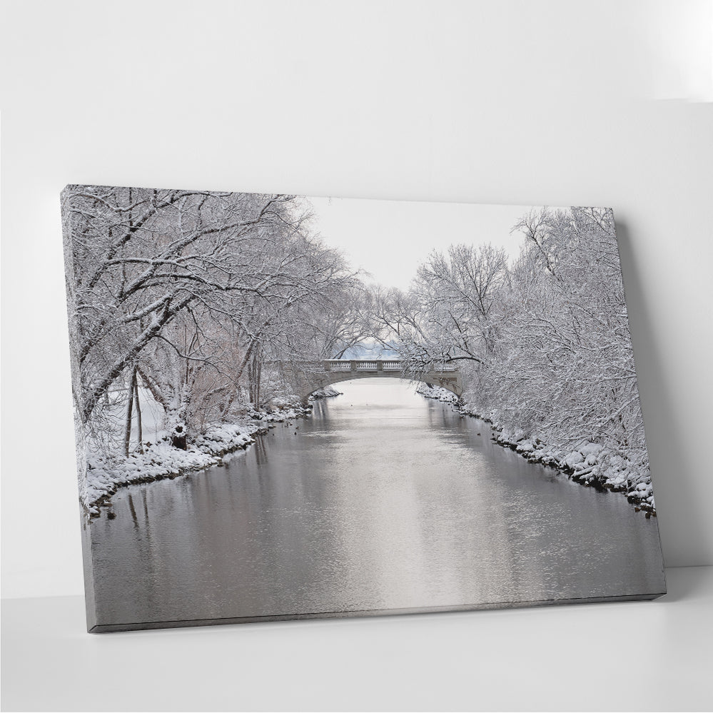 Yahara River In Madison Winter Wall Art