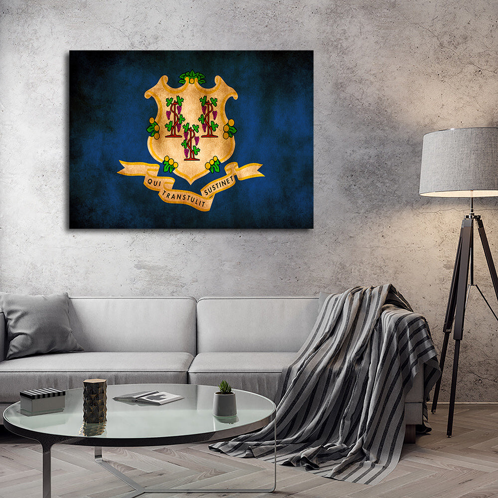 Connecticut State Flag Wall Art