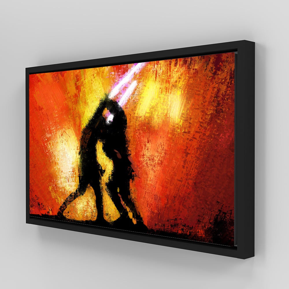 Obi Wan Vs Anakin Panoramic Wall Art