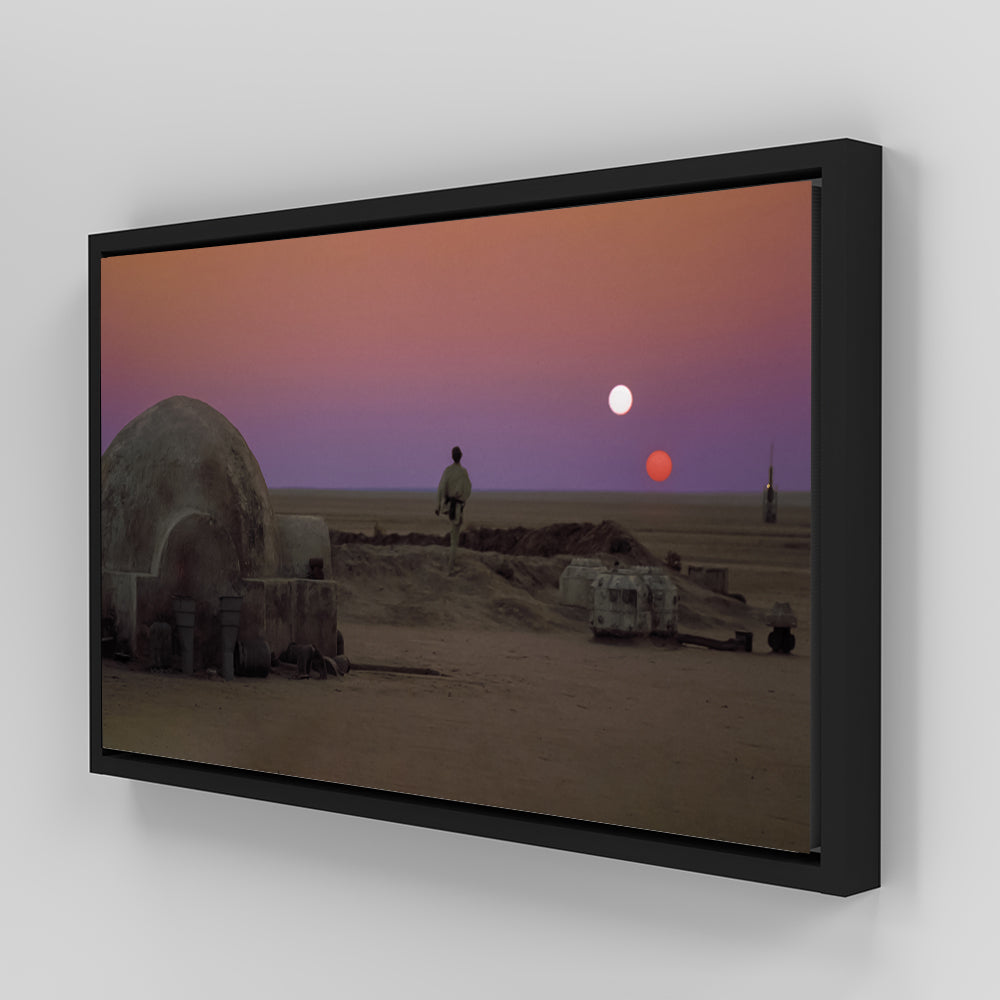 Binary Sunset Panoramic Wall Art