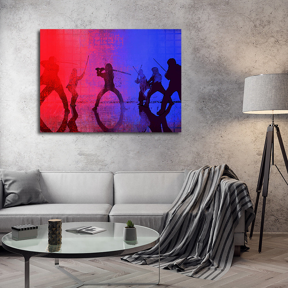 Samurai vs The Bride Wall Art
