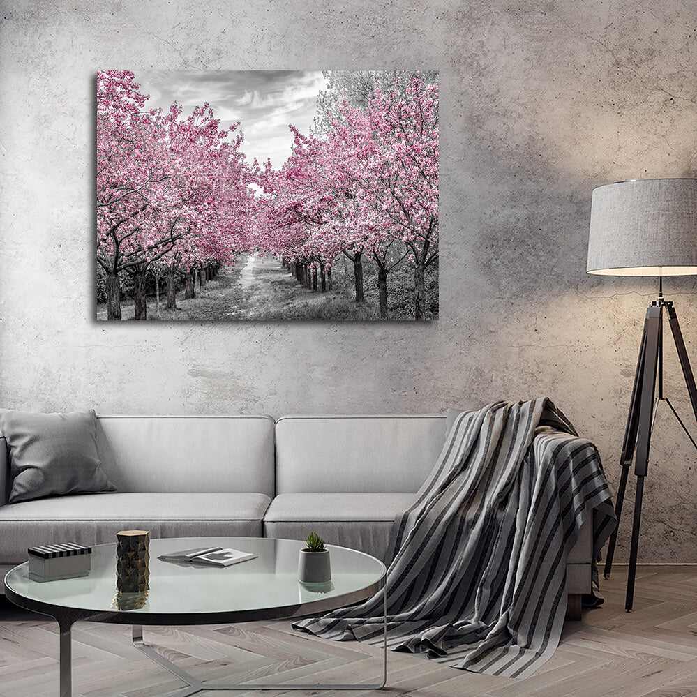Charming Cherry Blossom Alley Wall Art