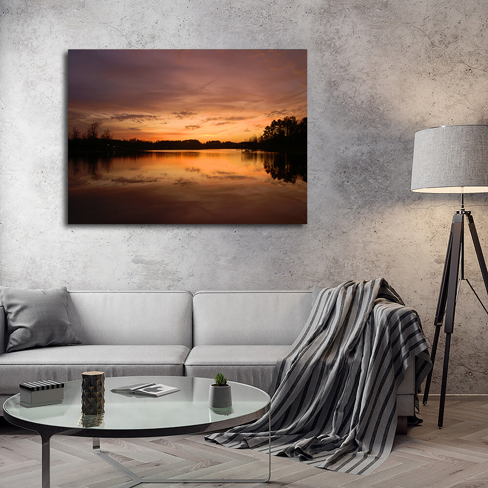 Lake Weiss Sunrise Wall Art