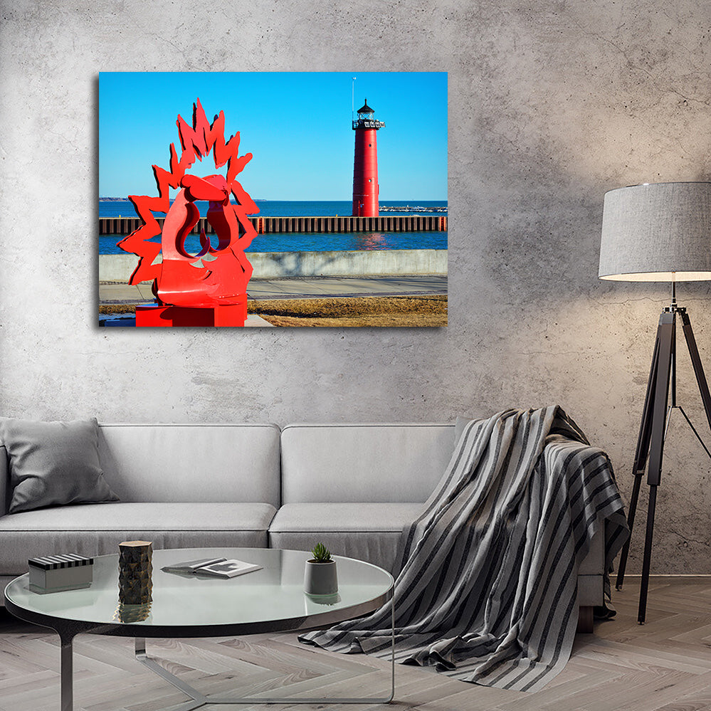 North Pier Lighthouse Wall Art