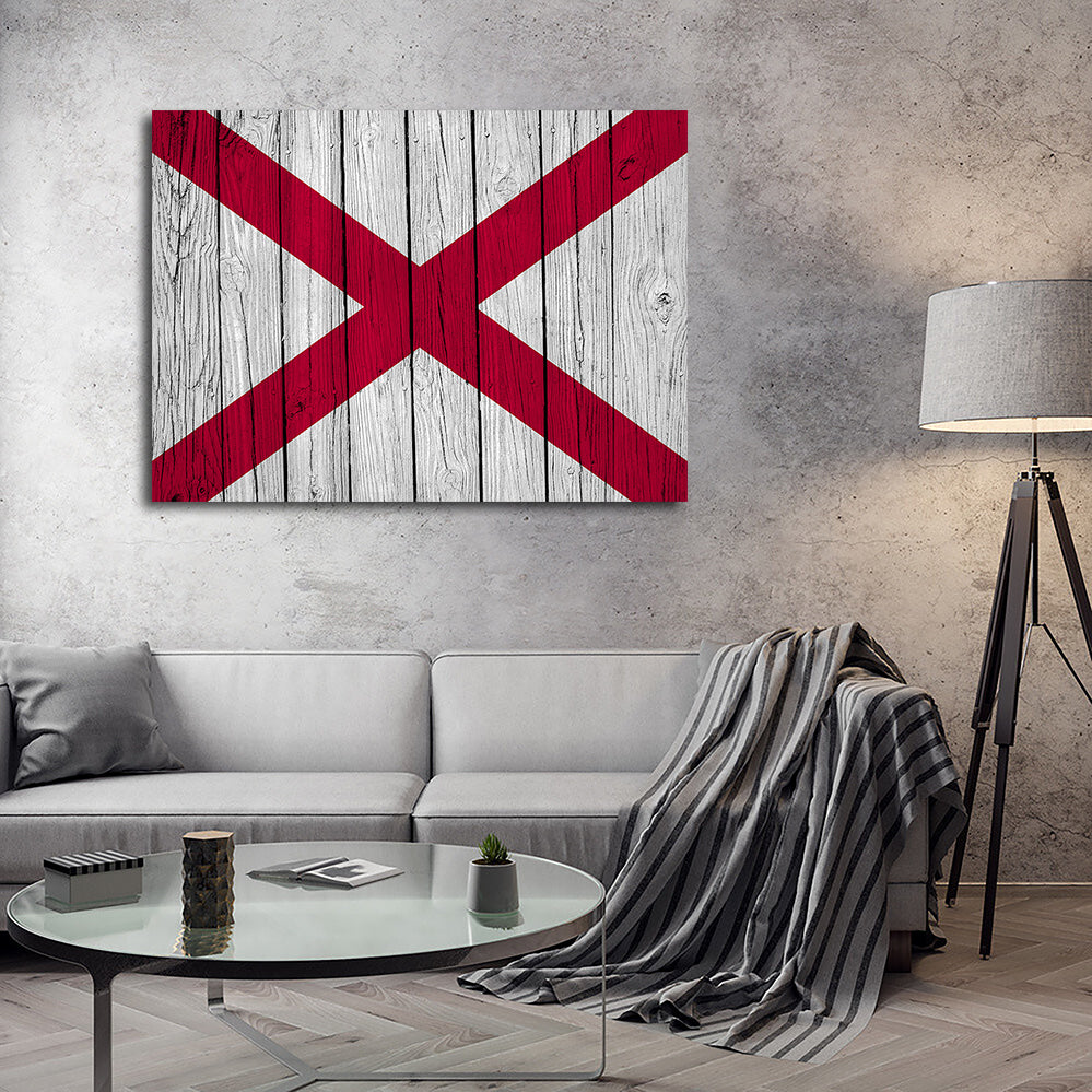 Alabama State Flag Wall Art