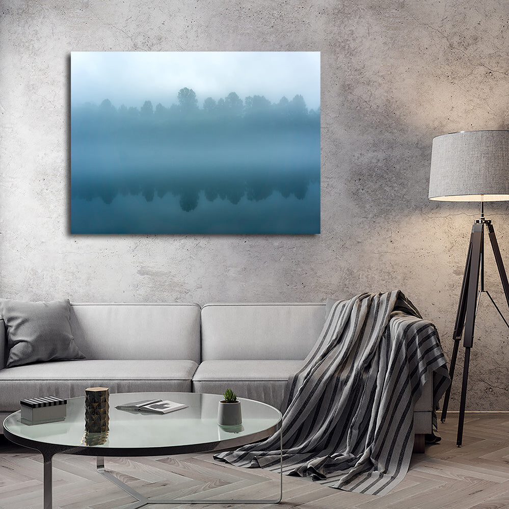 Foggy Tennessee Morning on the River Wall Art