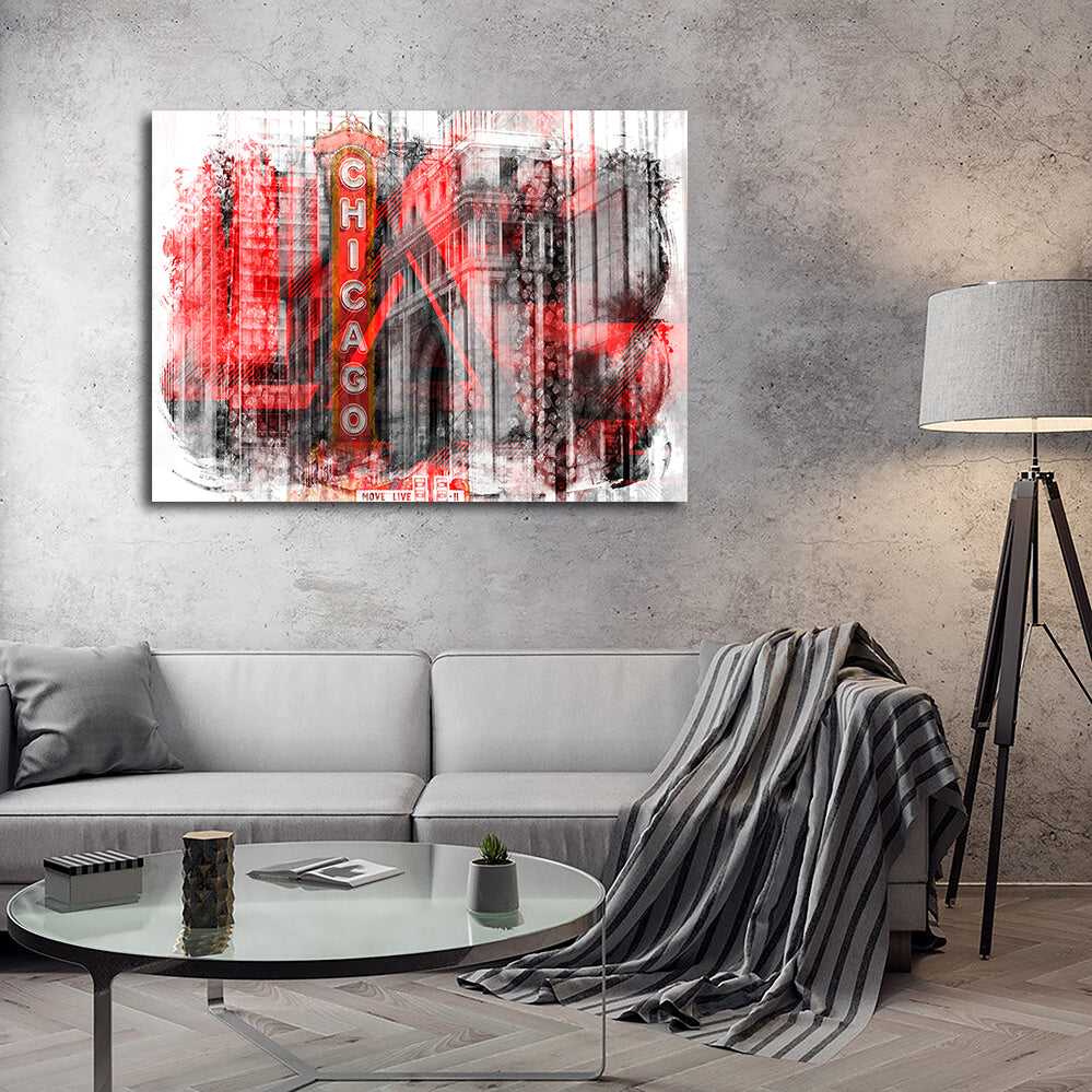 Chicago _ Geometric Mix No. 4 Wall Art