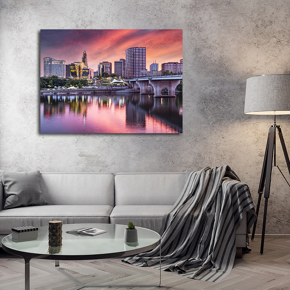 Hartford Skyline Wall Art