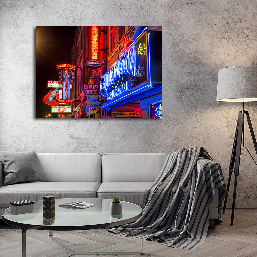 Nashville Music Row Wall Art