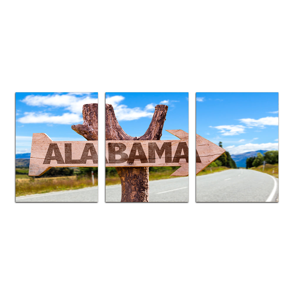 Alabama Wooden Sign