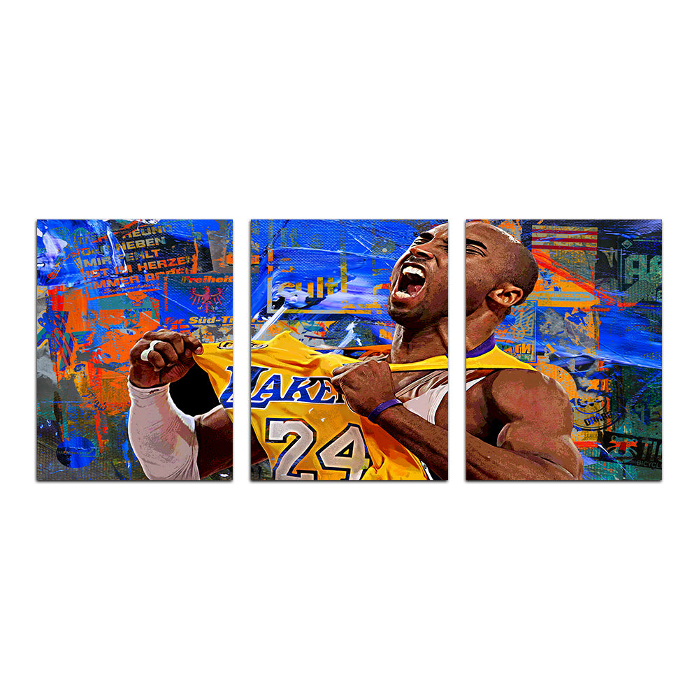 The Black Mamba Vintage Blue Wall Art