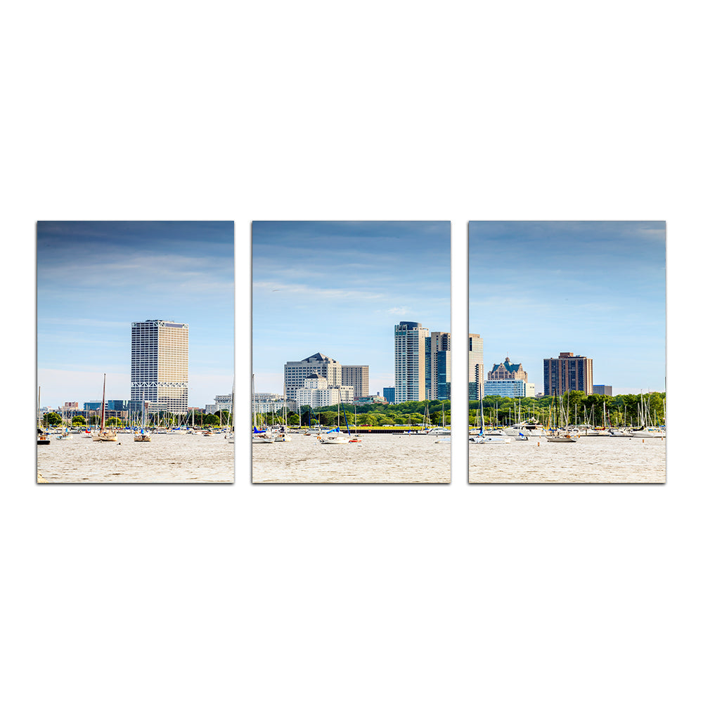 Milwaukee Skyline Day Wall Art