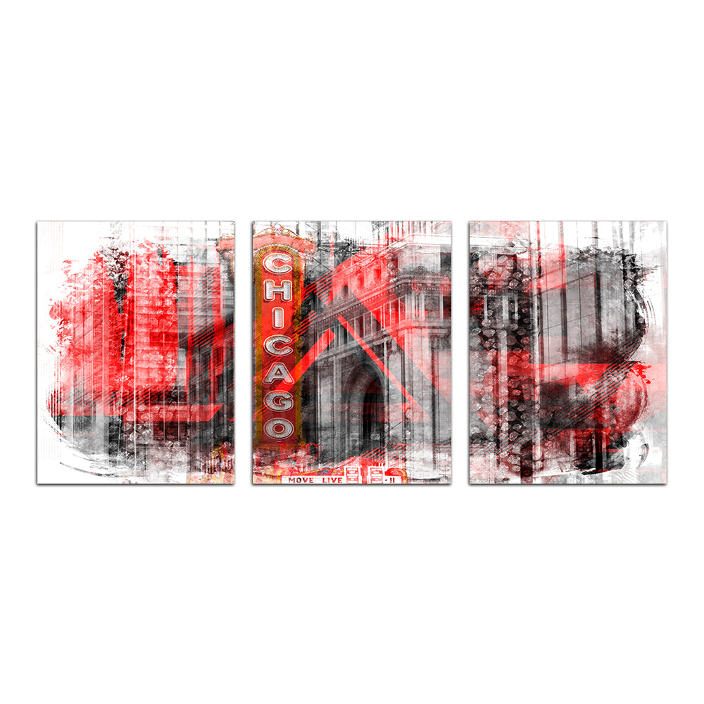 Chicago _ Geometric Mix No. 4 Wall Art