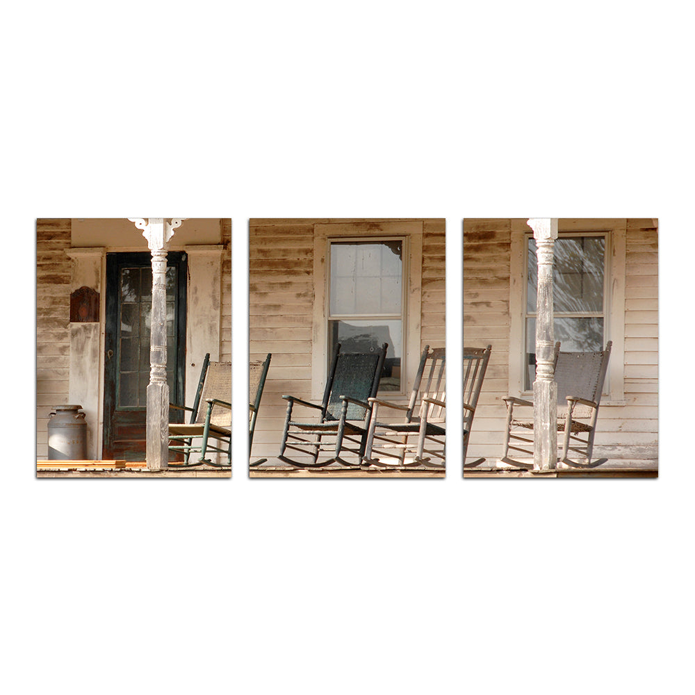 Antique Rocking Chairs in Rural Connecticut Wall Art
