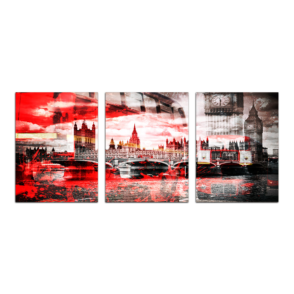 City Art LONDON Red Bus Composing