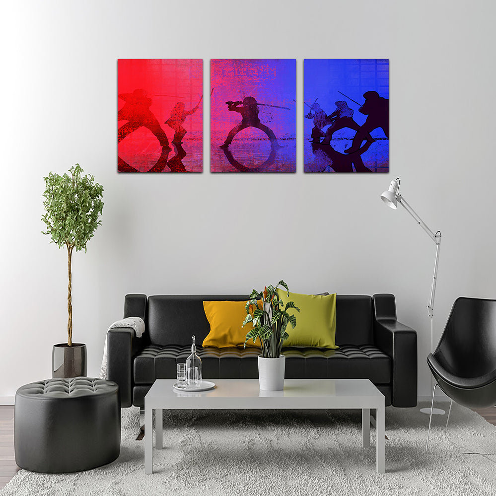 Samurai vs The Bride Wall Art