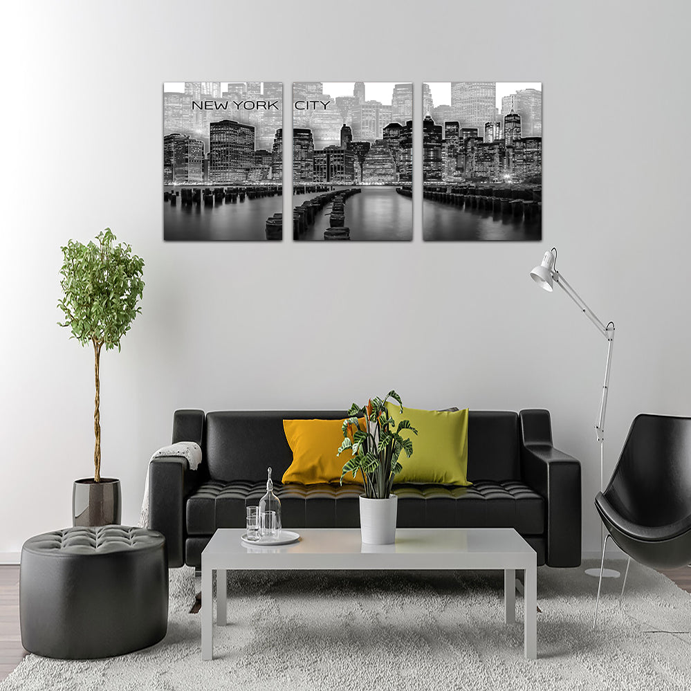 Manhattan Skyline Graphic Art Wall Art