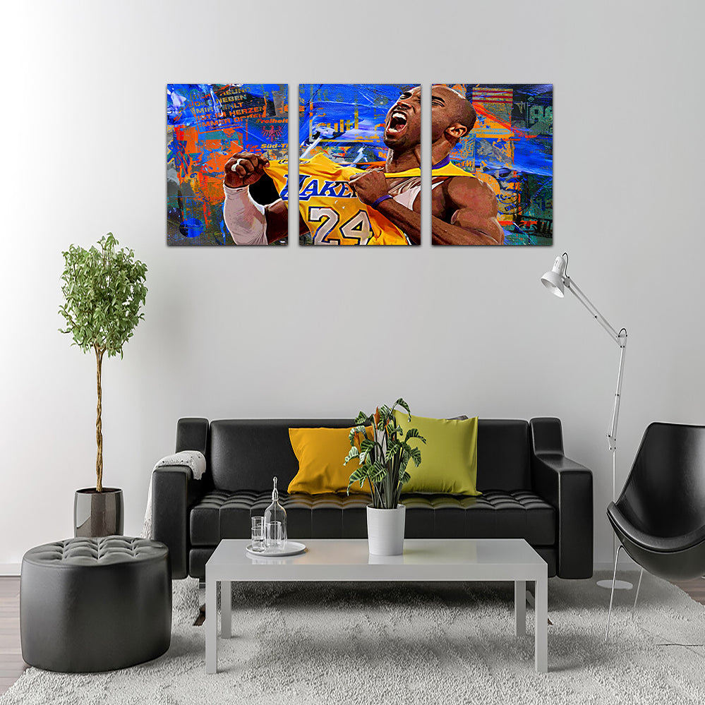 The Black Mamba Vintage Blue Wall Art