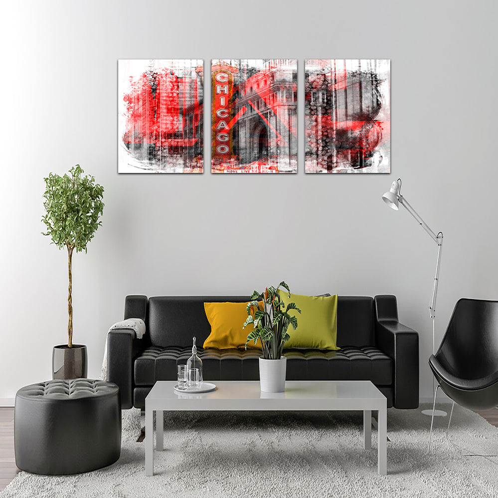 Chicago _ Geometric Mix No. 4 Wall Art