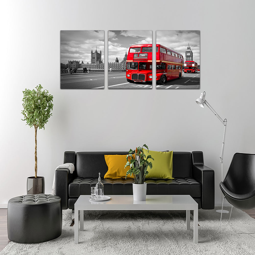 Red Buses in London Wall Art