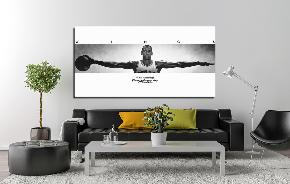 MJ Wings Panoramic Wall Art