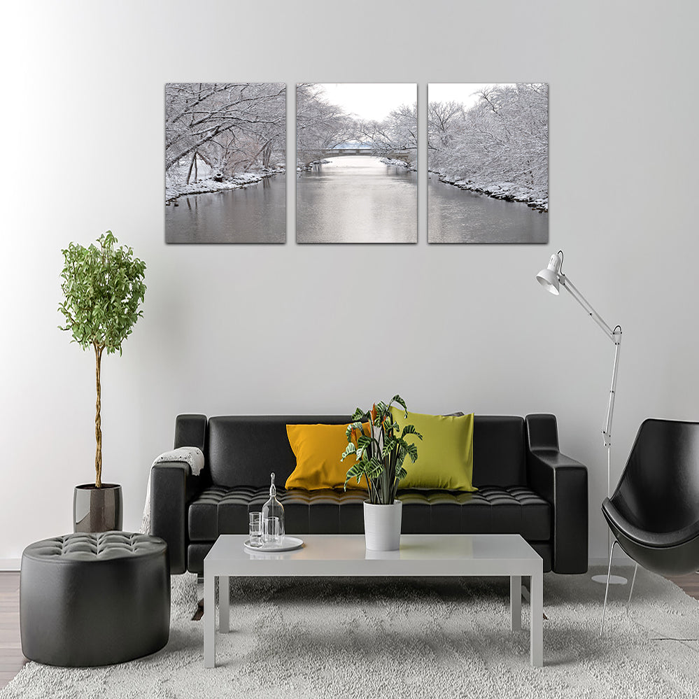 Yahara River In Madison Winter Wall Art