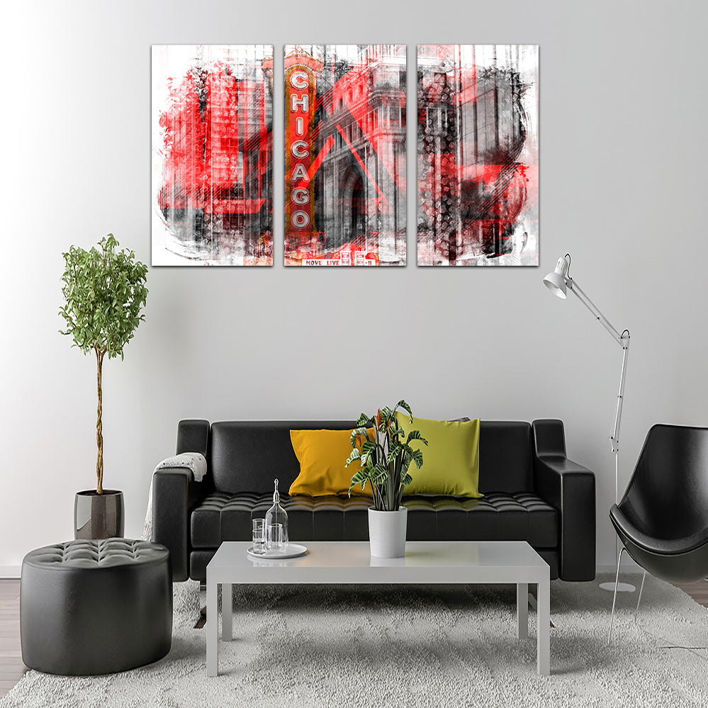 Chicago _ Geometric Mix No. 4 Wall Art