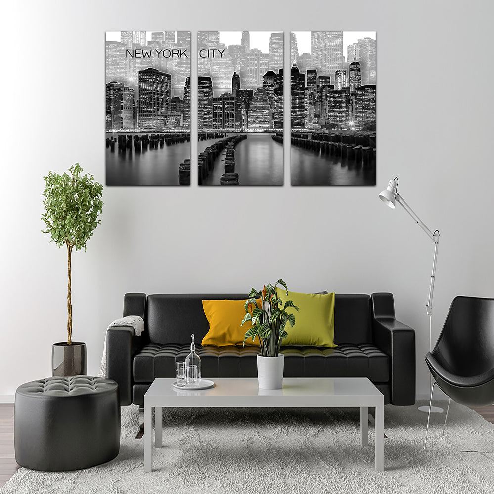 Manhattan Skyline Graphic Art Wall Art