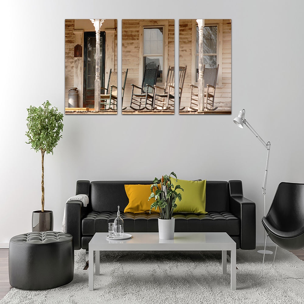 Antique Rocking Chairs in Rural Connecticut Wall Art