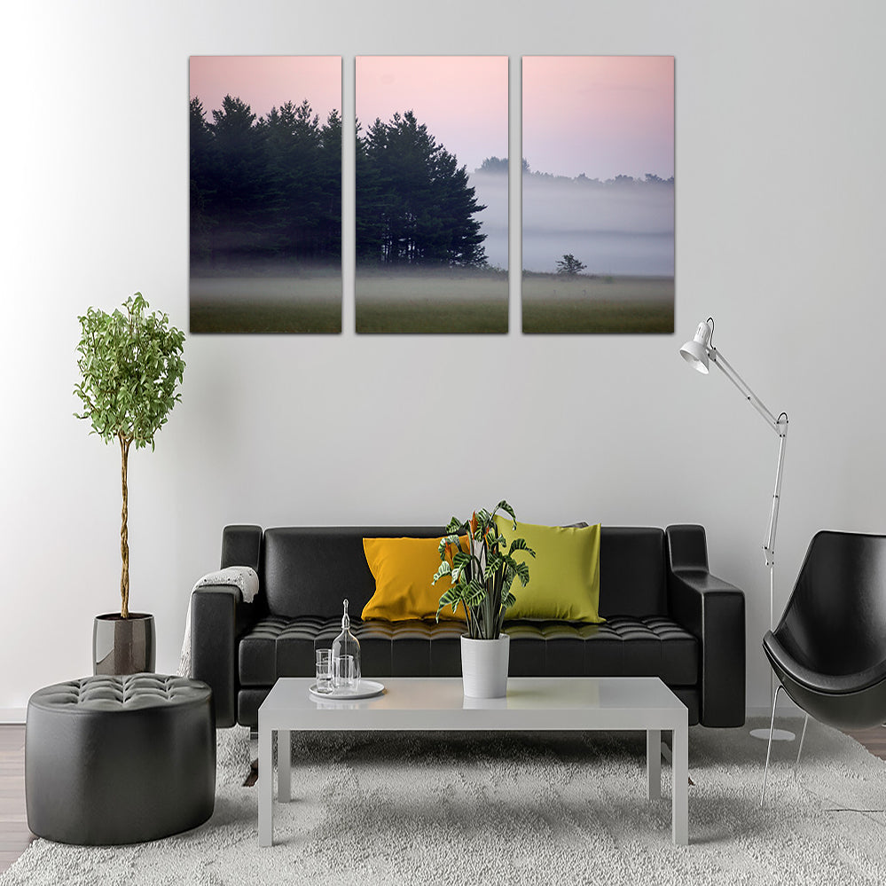 Misty Wisconsin Morning Castle Rock Lake Wall Art