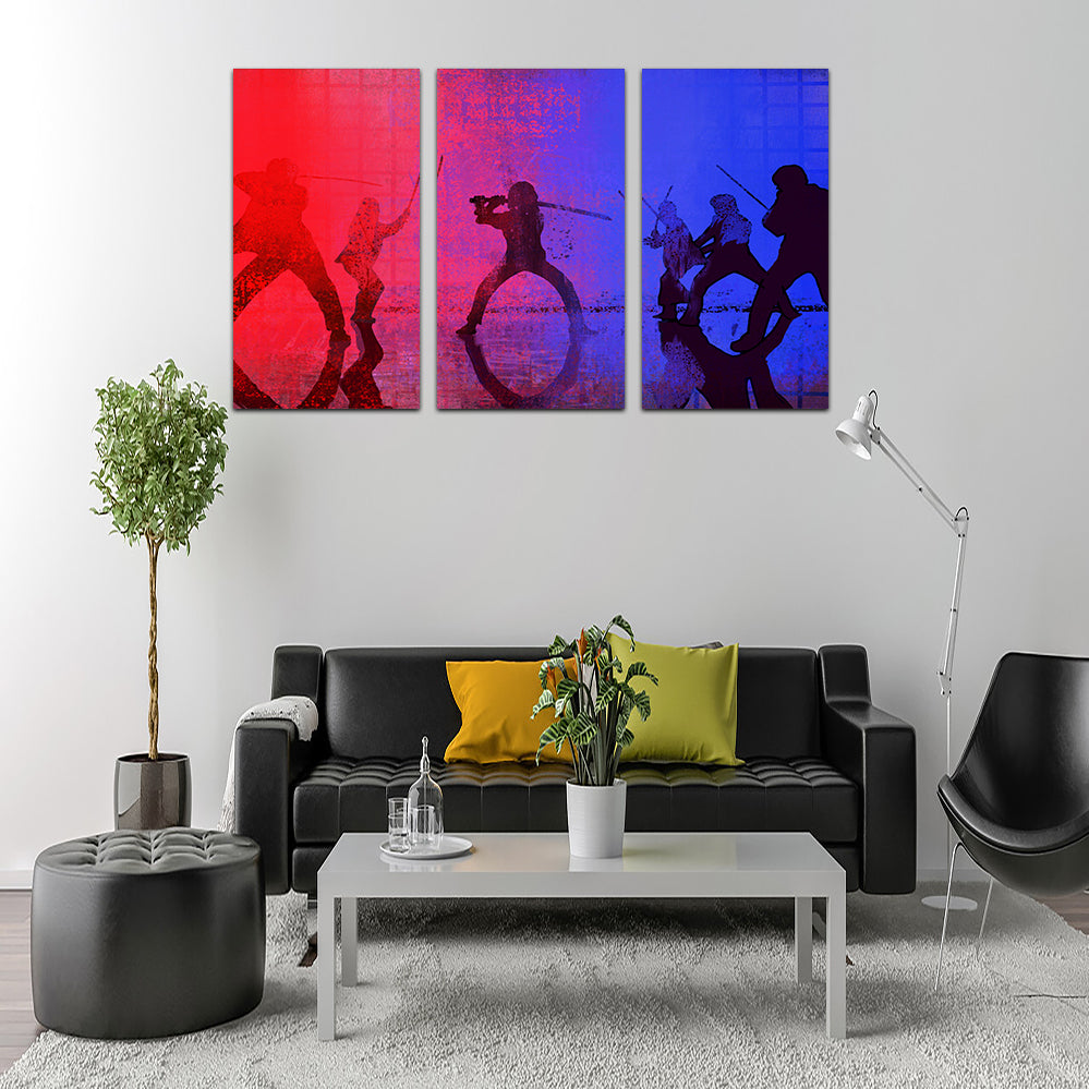Samurai vs The Bride Wall Art
