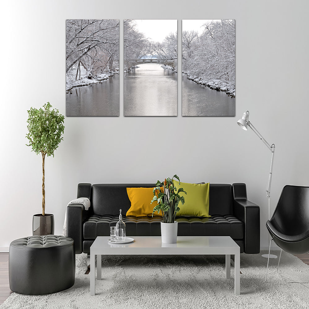 Yahara River In Madison Winter Wall Art