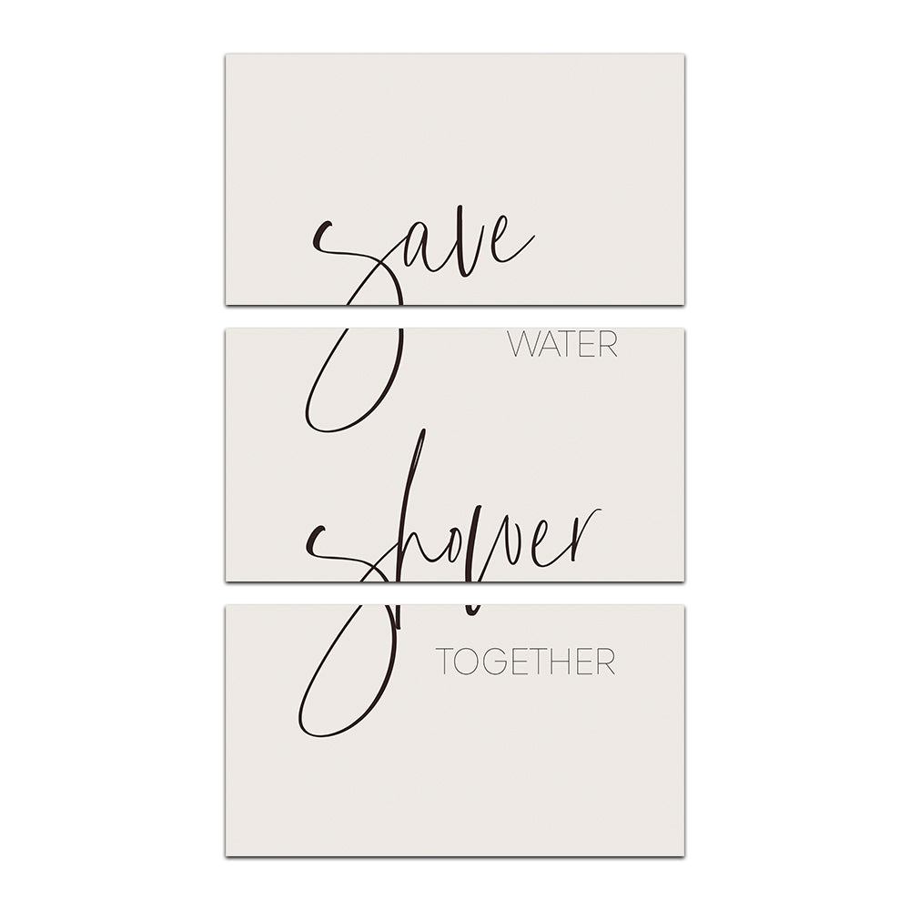 Save Water - Shower Together Wall Art