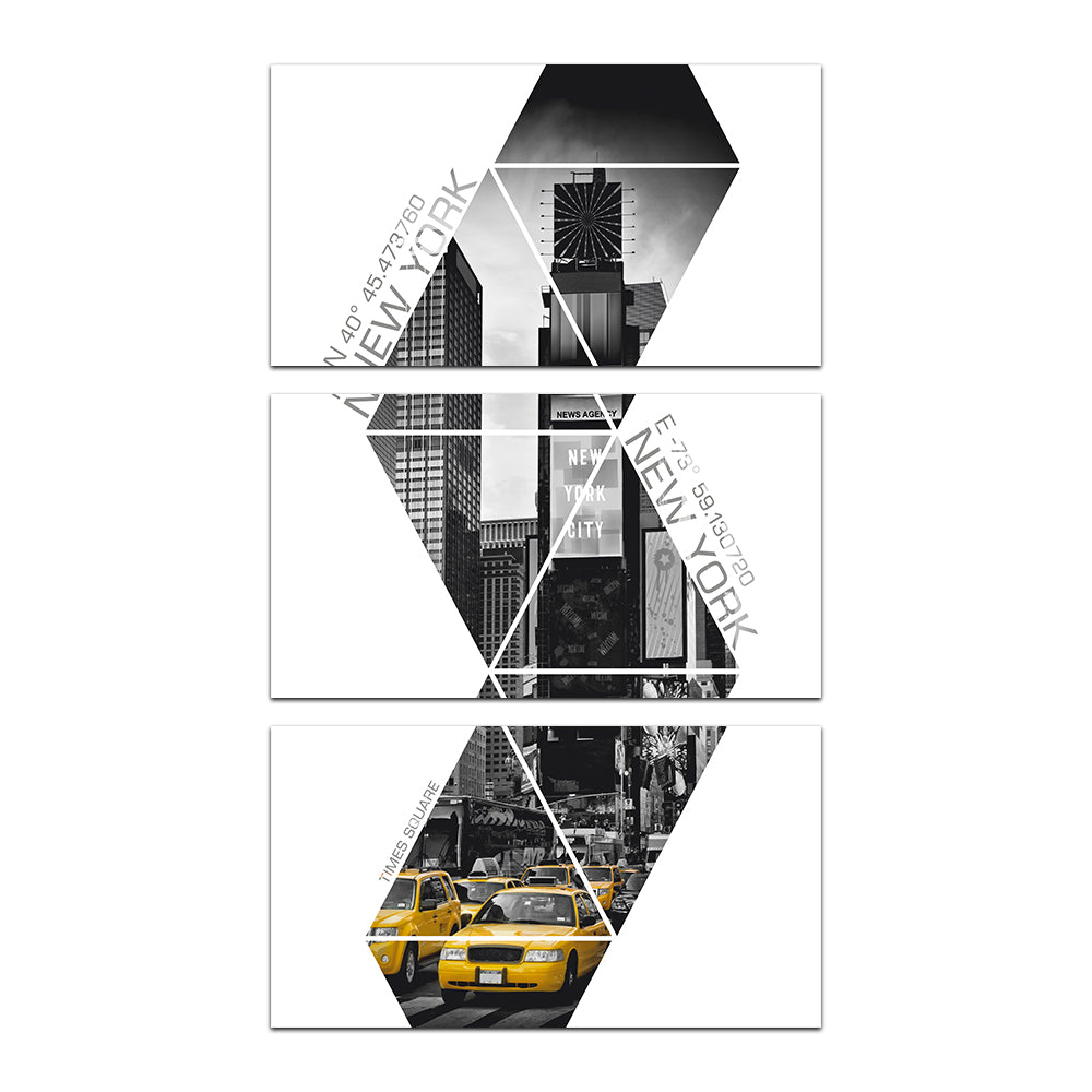 Coordinates New York City Times Square Wall Art