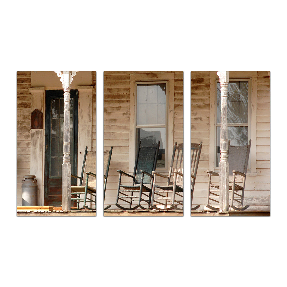 Antique Rocking Chairs in Rural Connecticut Wall Art