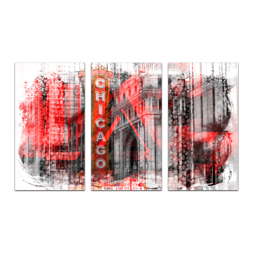 Chicago _ Geometric Mix No. 4 Wall Art