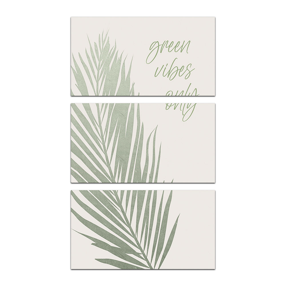 Green Vibes Only Wall Art