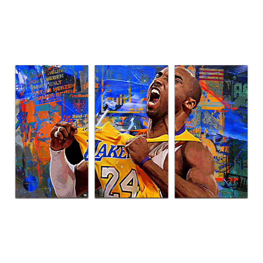 The Black Mamba Vintage Blue Wall Art