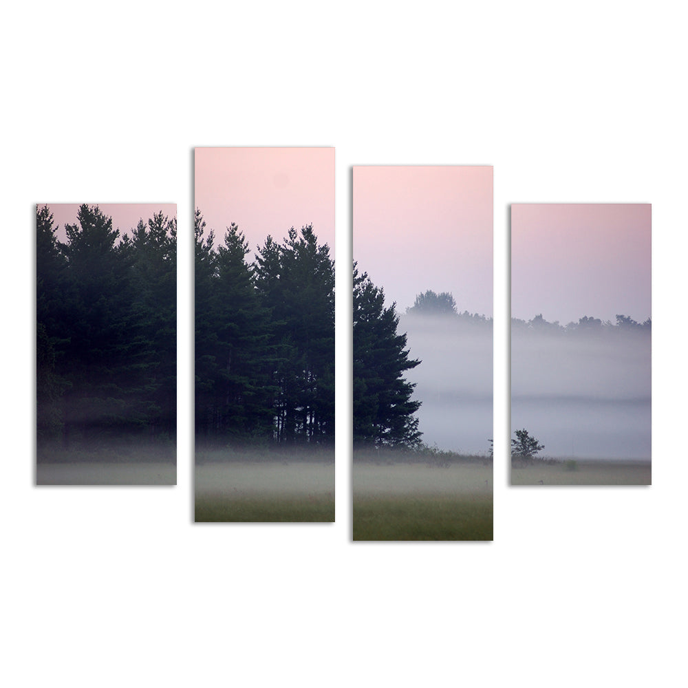 Misty Wisconsin Morning Castle Rock Lake Wall Art