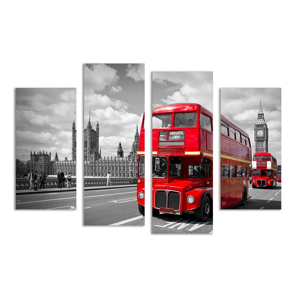 Red Buses in London Wall Art