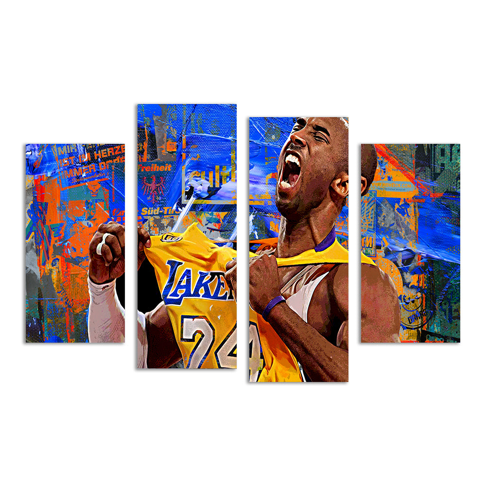 The Black Mamba Vintage Blue Wall Art