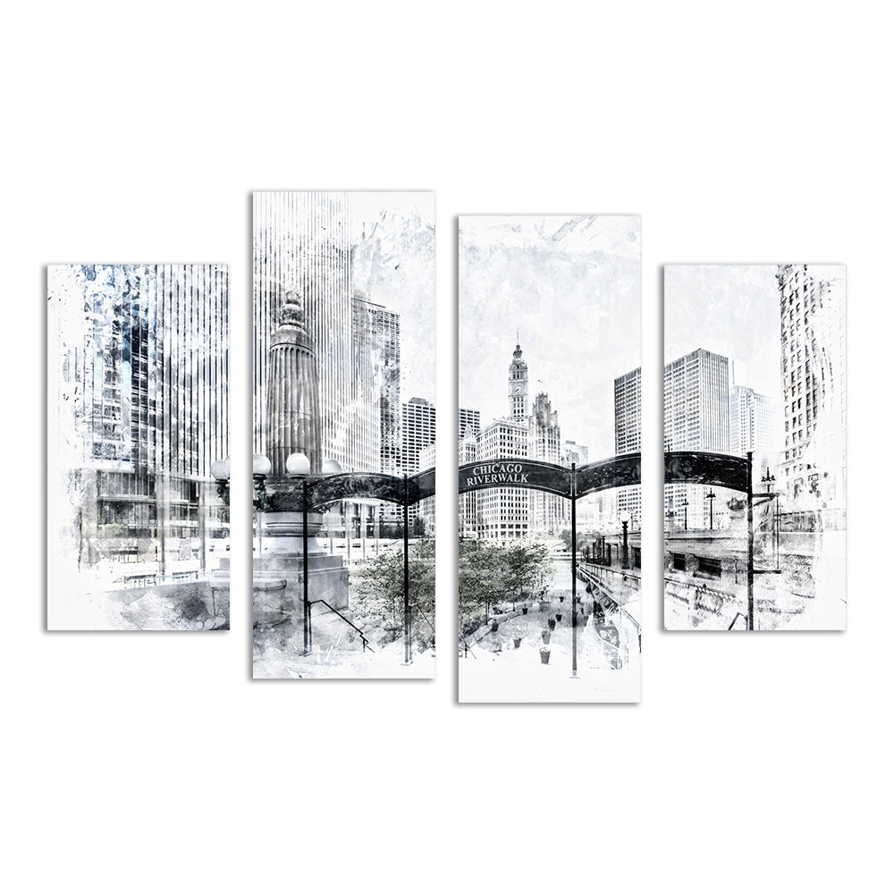 City Art CHICAGO Downtown Wall Art