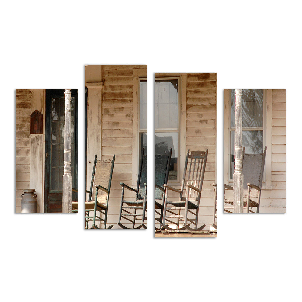 Antique Rocking Chairs in Rural Connecticut Wall Art
