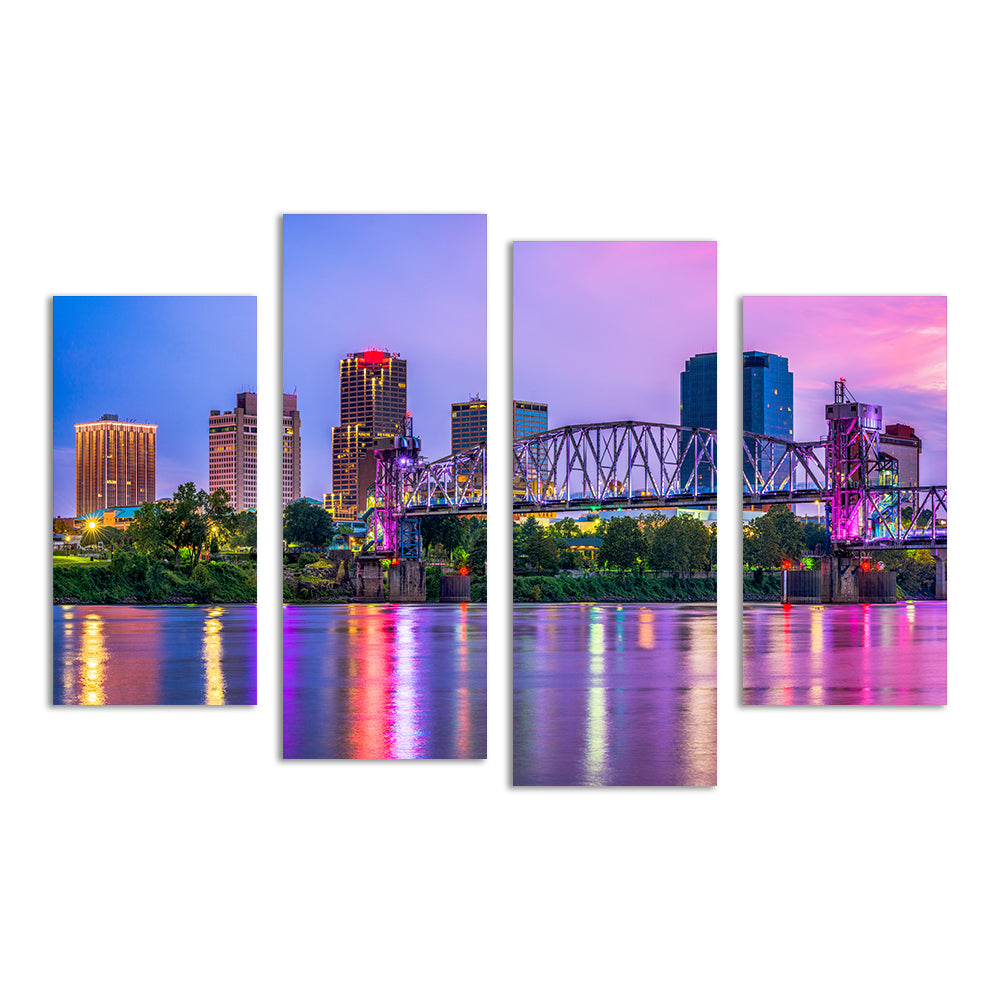 Little Rock Skyline Wall Art