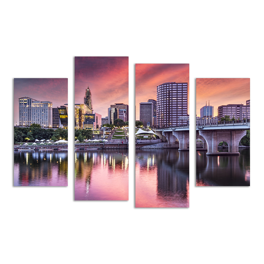 Hartford Skyline Wall Art