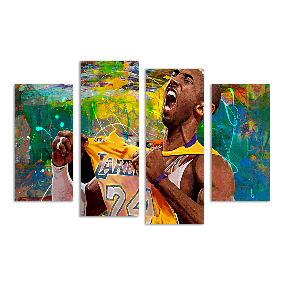 The Black Mamba Yellow Blend Wall Art