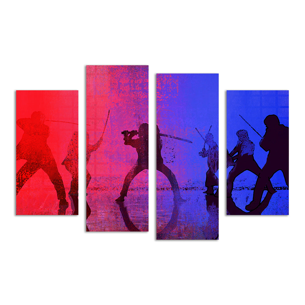 Samurai vs The Bride Wall Art