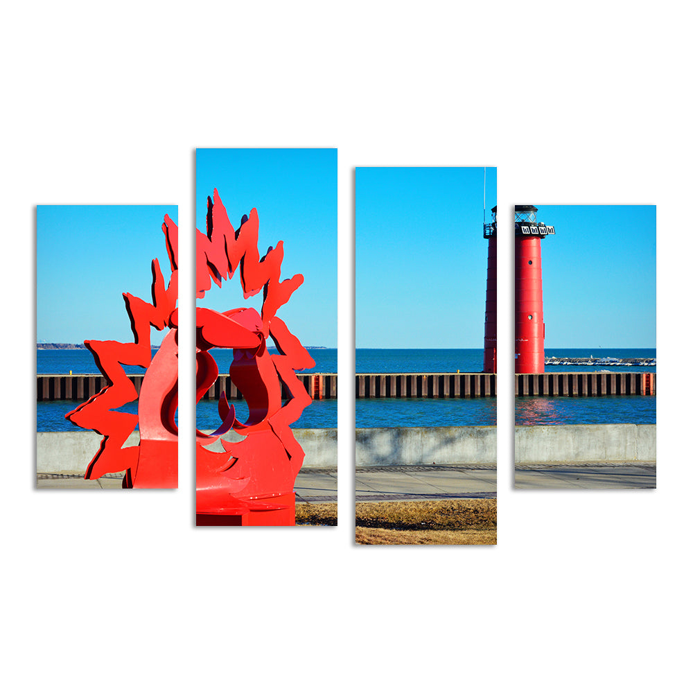 North Pier Lighthouse Wall Art