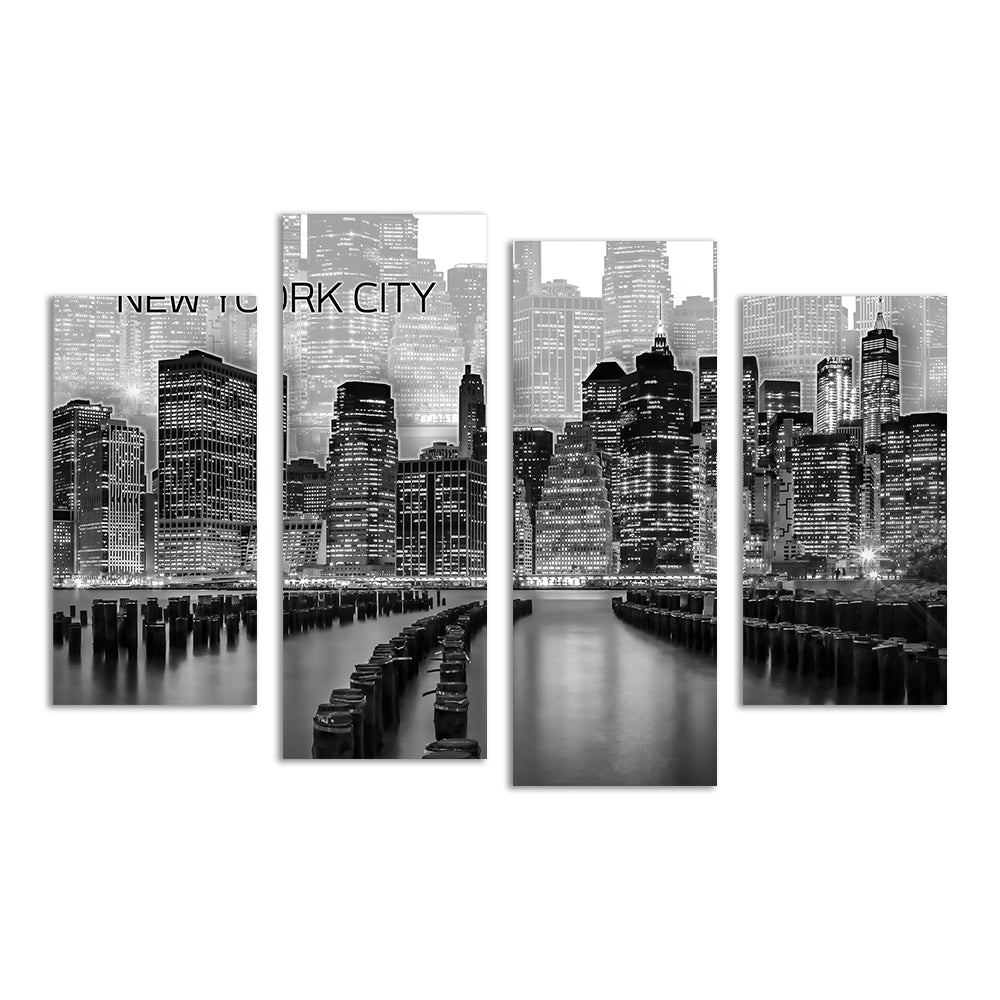 Manhattan Skyline Graphic Art Wall Art